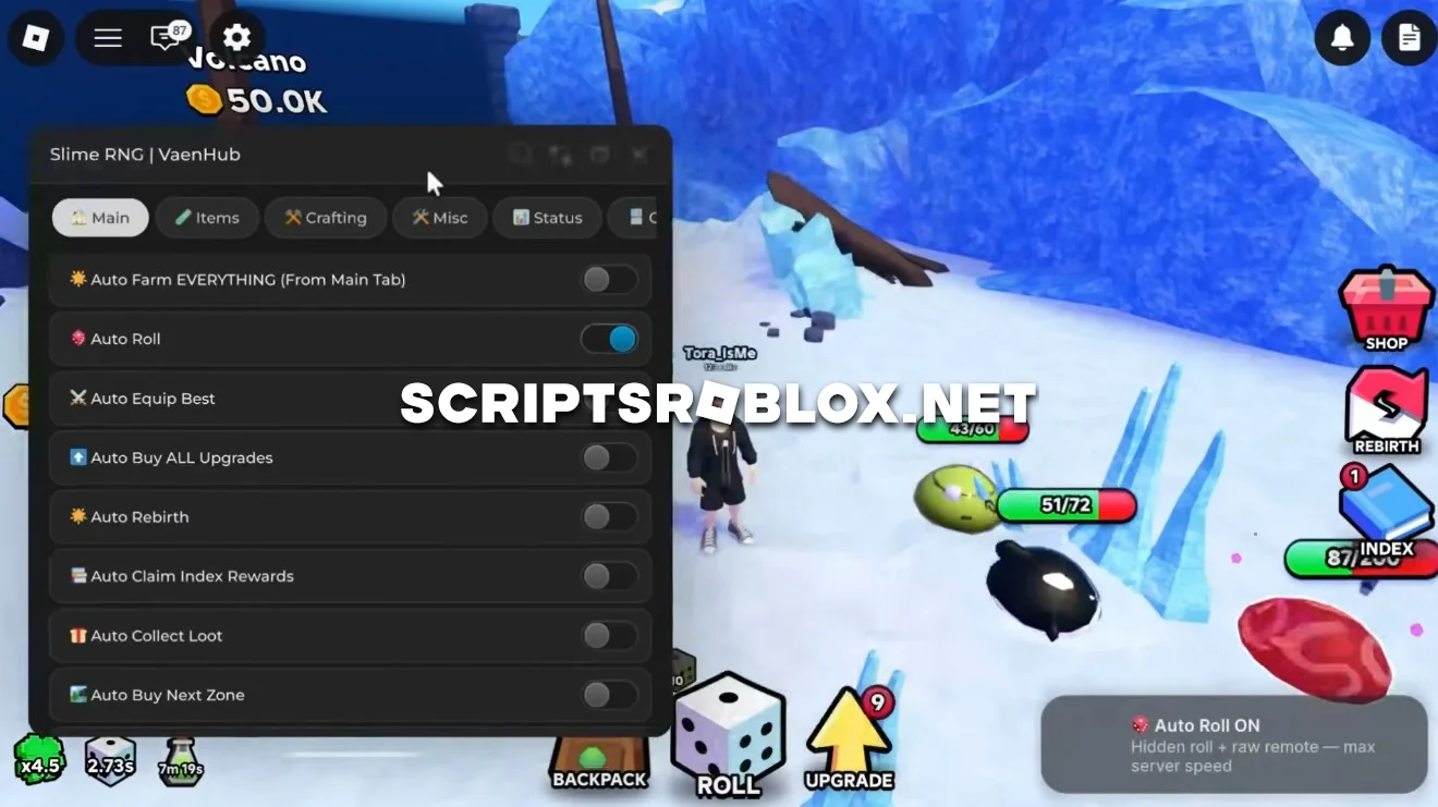 Slime RNG Script - Auto Farm, Auto Roll, Upgrade & More