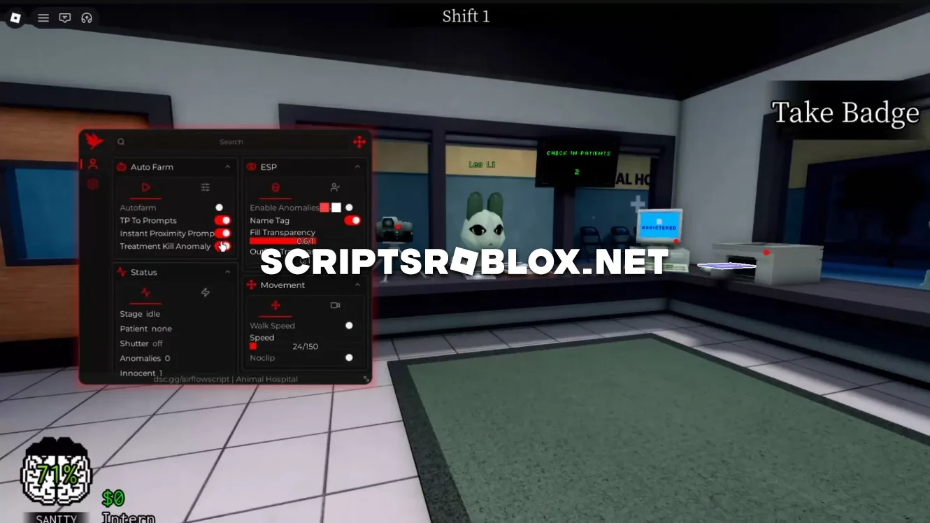 Animal Hospital Script - Auto Farm, NPC ESP & More (NO KEY)