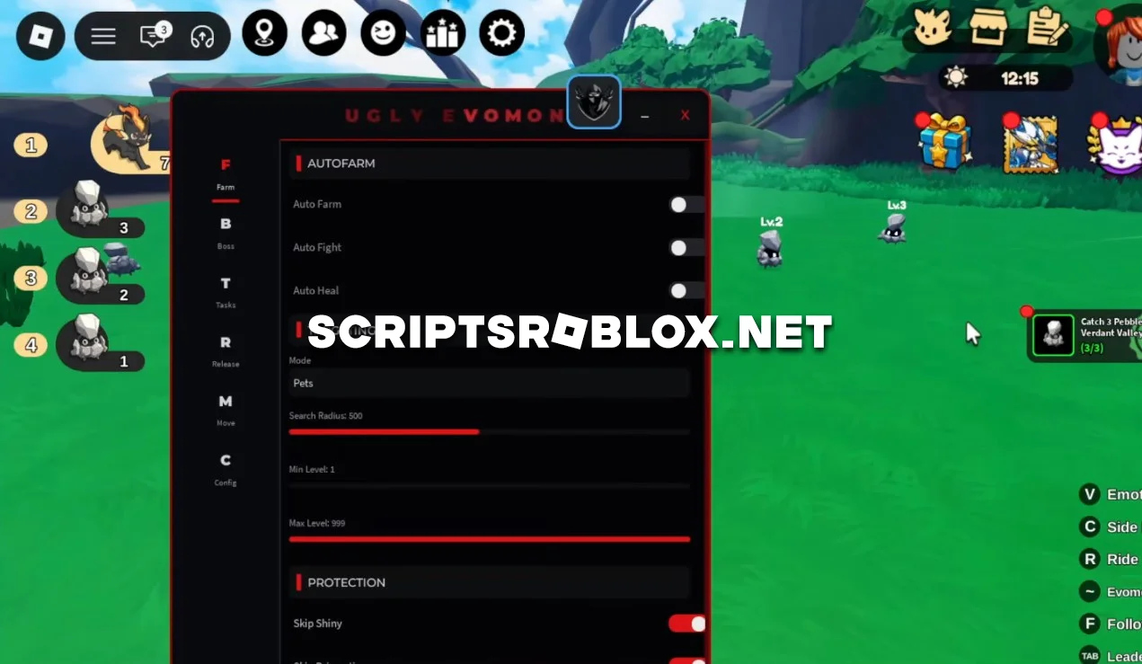 Evomon Script - Auto Farm, Auto Fight, Auto Heal & More