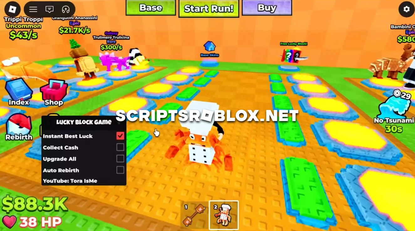 Roblox Lucky Block Game Script - Instant Best Luck, Collect Cash