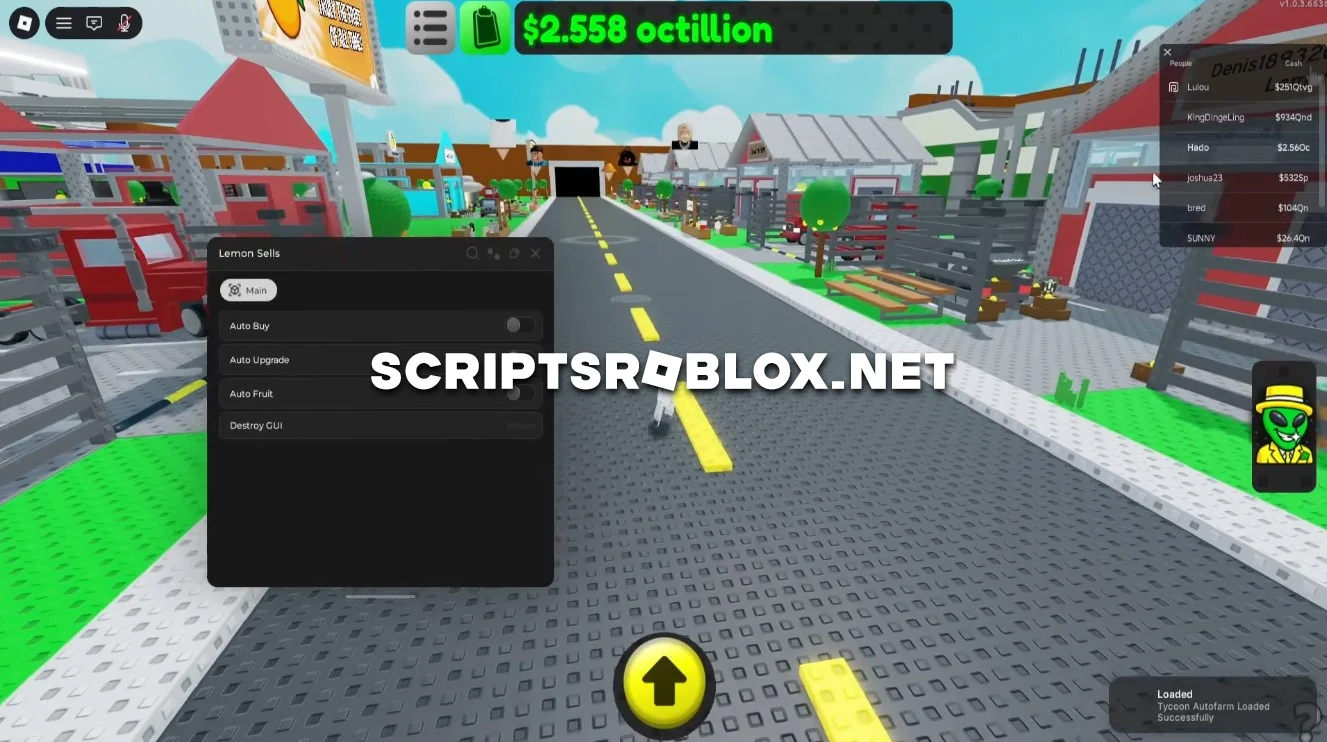 Sell Lemons Script Roblox - Auto Farm, Auto Upgrade & More