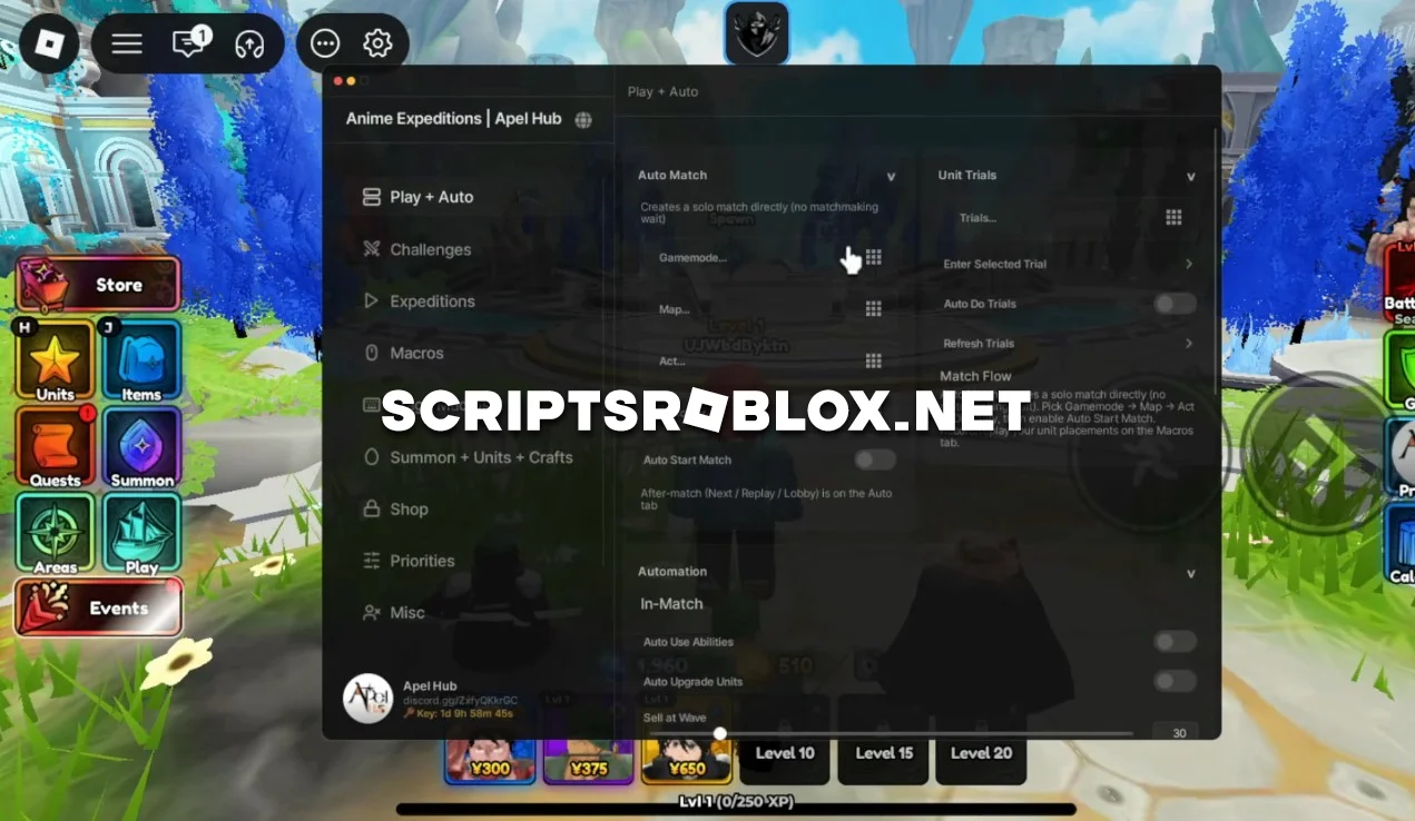 Anime Expeditions Script - Auto Play, Auto Farm, Auto Challenge & More