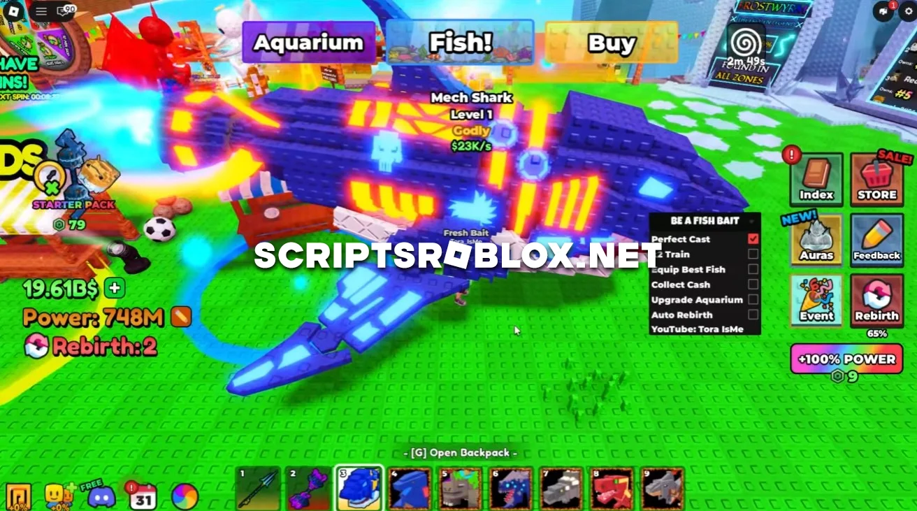 BE A FISH BAIT Script - Perfect Cast, Collect Cash & Fast Train