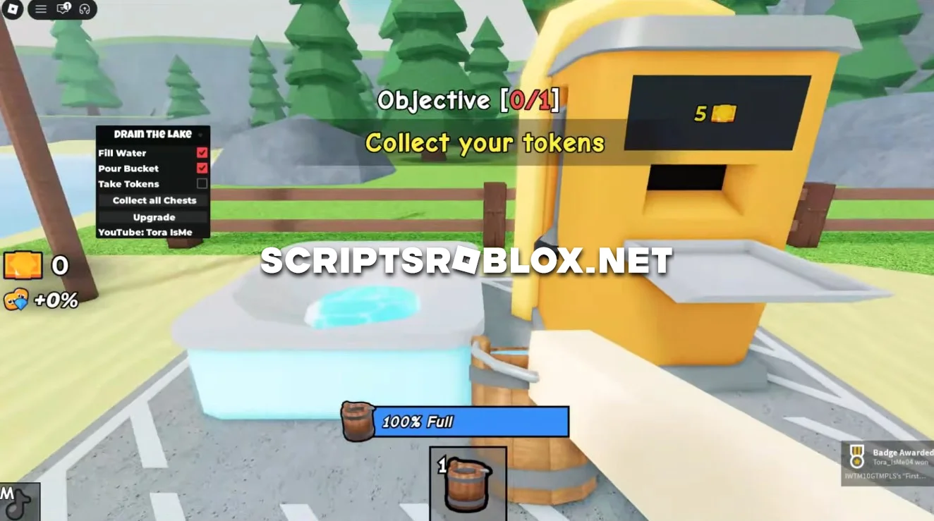 Drain the Lake Script - Auto Fill Water, Collect All Chests & More