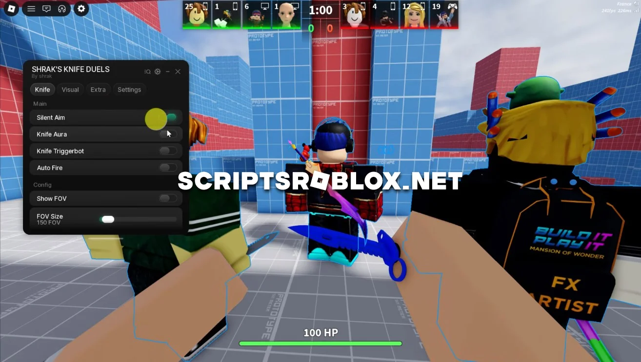 KNIFE DUELS Script -  Knife Aura, Silent Aim, Esp & More