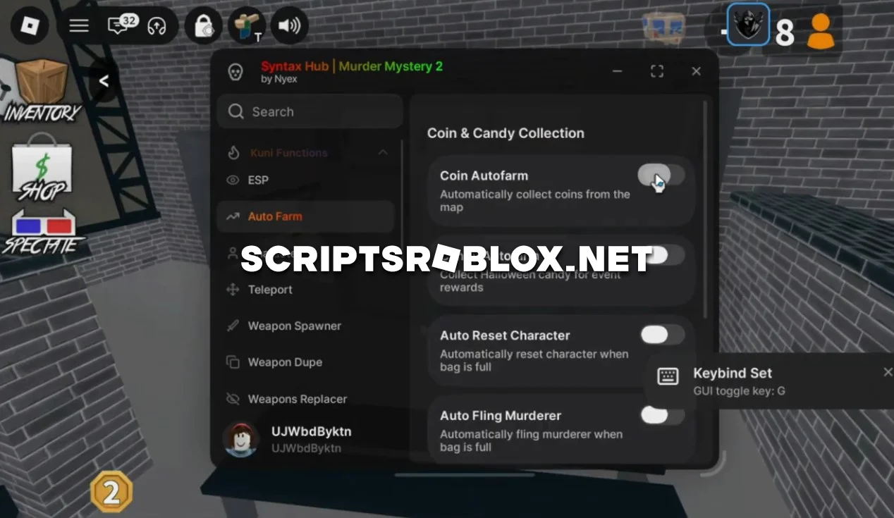 Murder Mystery 2 Script - Coin Autofarm, Esp, Fast Swing & More