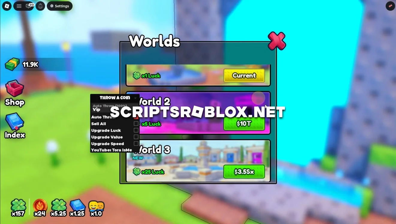 Throw a Coin Script (2026) - Auto Throw 100%, Sell All & More