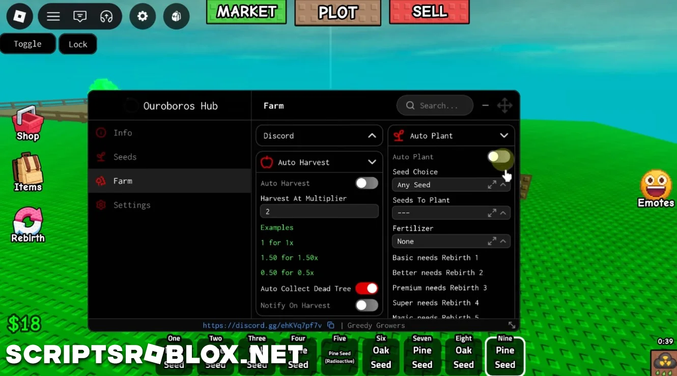 Greedy Growers Script - Auto Farm, Auto Buy Seeds & More