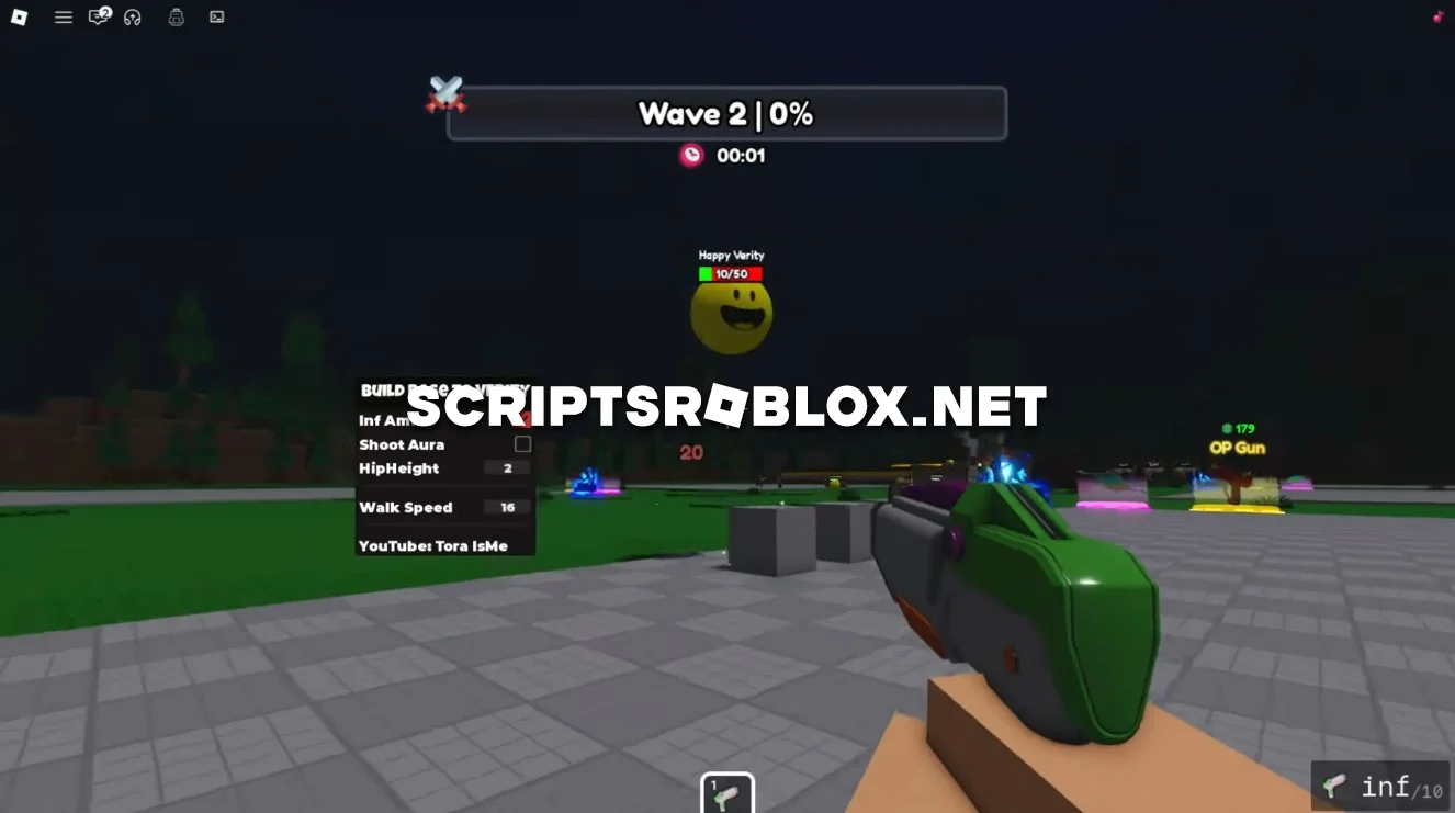 Build Base to Survive VERITY Script - Infinite Ammo, Shoot Aura & More