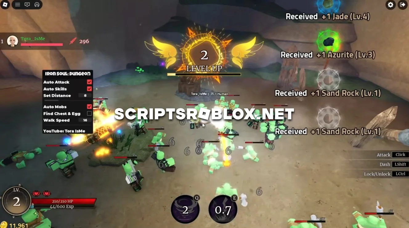 Iron Soul: Dungeon Script - Auto Attack, Auto Skills & More