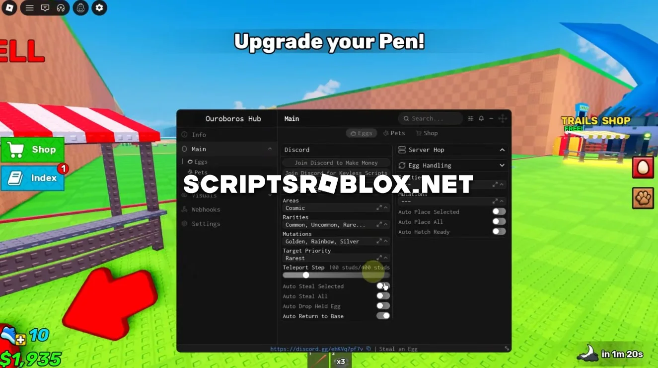 Roblox Steal An Egg Script - Free Auto Farm GUI