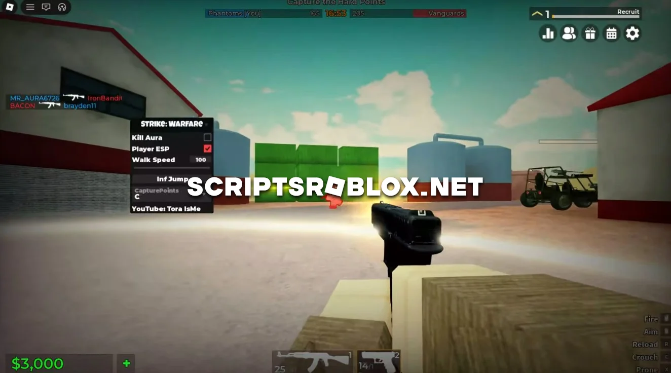 Strike: Warfare Script - Kill Aura, Esp, Teleports & More