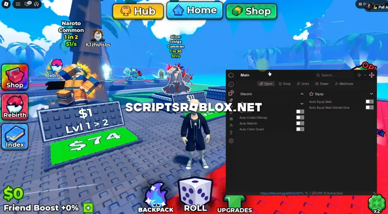 Anime Dice Script (2026) - Free Auto Farm GUI