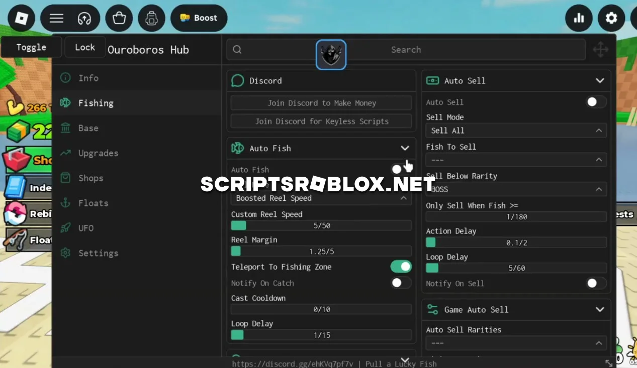 Pull a Lucky Fish Script - Auto Farm, Auto Sell, Upgrades & More