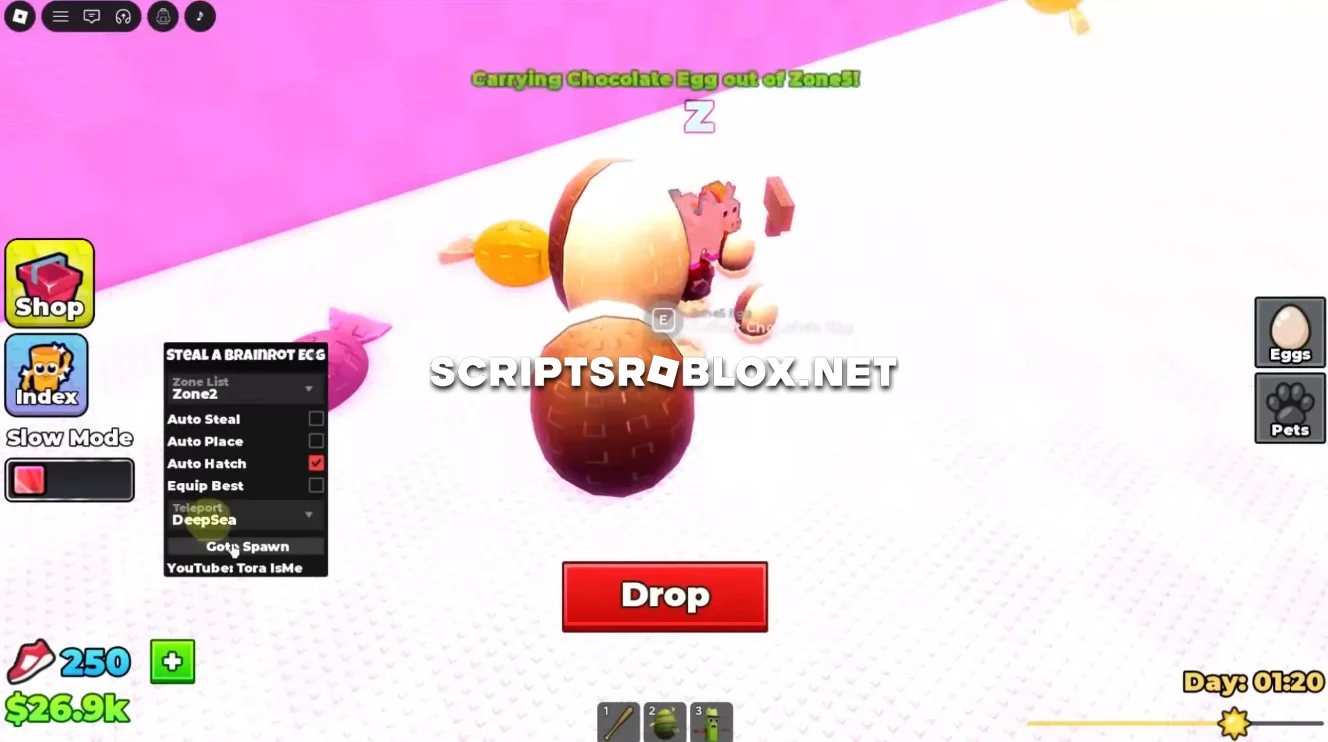 Steal A Brainrot Egg - Auto Steal, Auto Place, Get Best Eggs