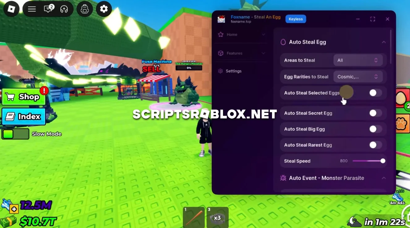 Steal An Egg Script (Foxname) - Auto Steal Egg, Godmode & More