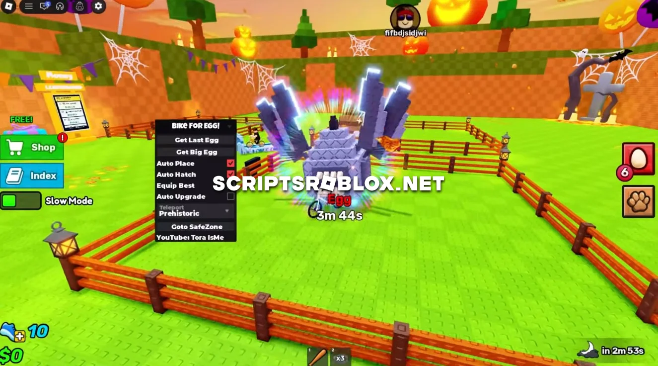 Bike For Egg Script - Get Eggs, Auto Place & More
