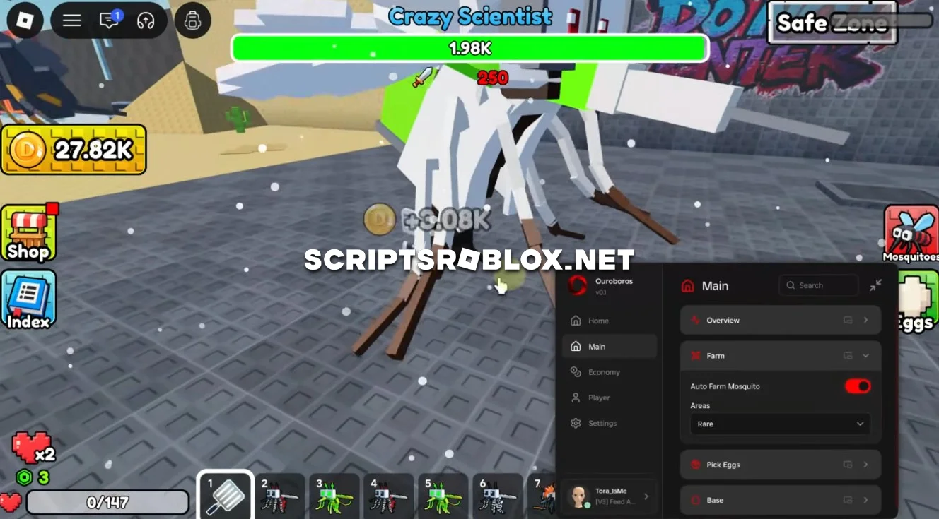 Feed A Mosquito Script - Auto Farm, Auto Sell, Upgrades & More