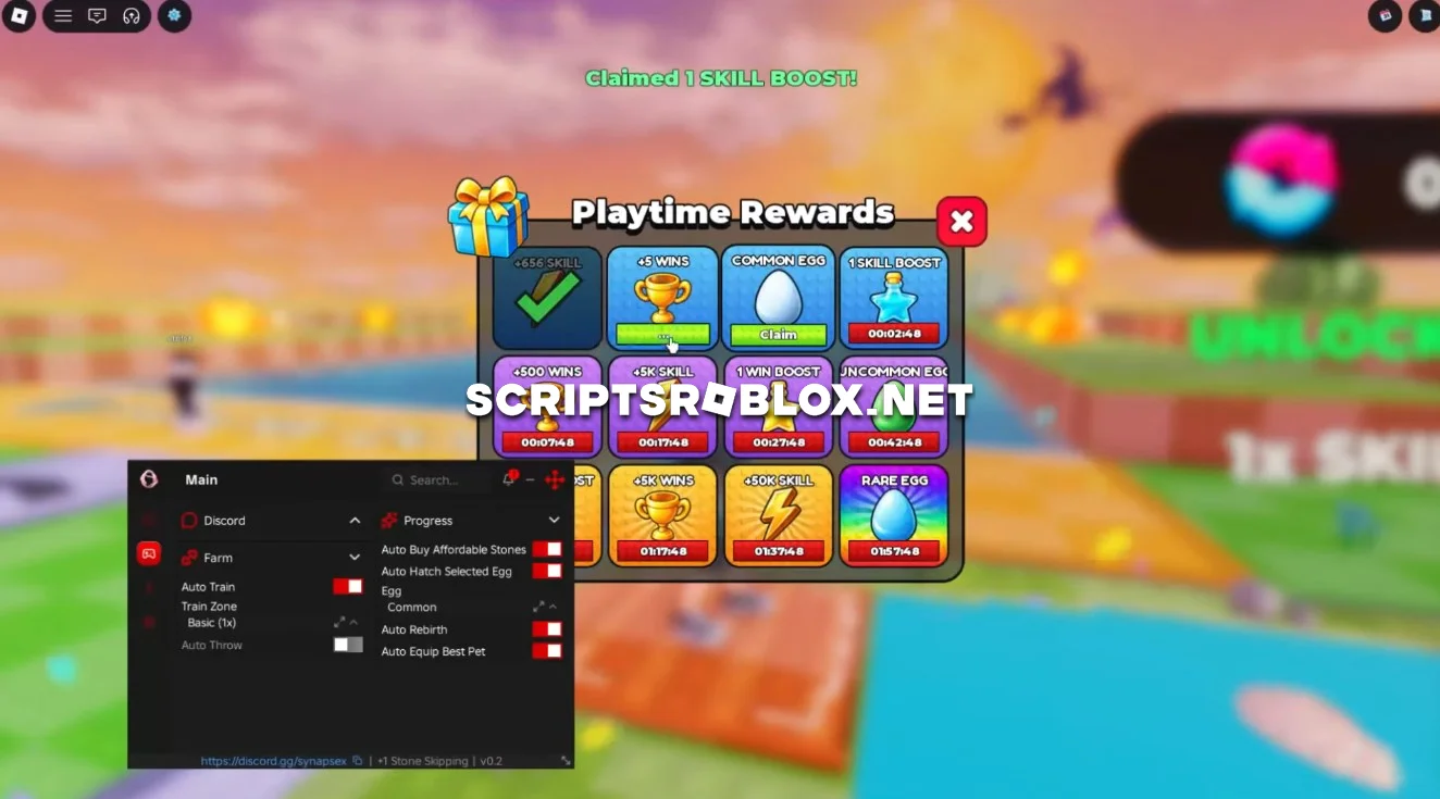 +1 Stone Skipping Script - Auto Train, Auto Throw & More